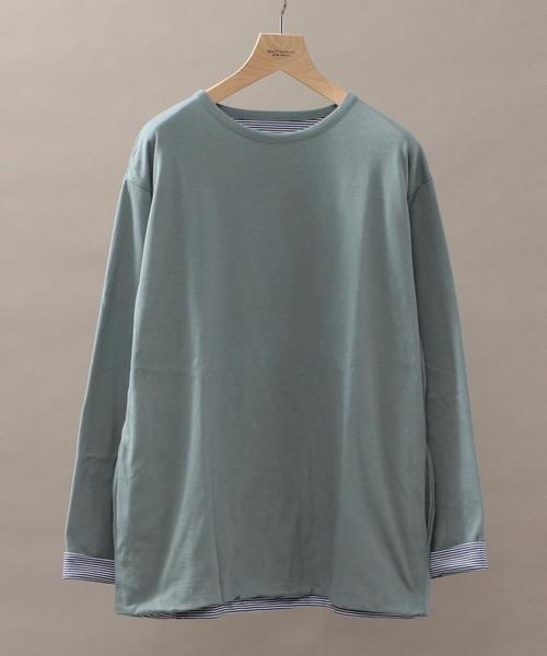 PHINGERIN(フィンガリン)の「【別注】 <PHINGERIN> REV LS TEE/Tシャツ ◆(Tシャツ/カットソー・メンズ・ホワイト/ブラック/ケリー/ロイヤルブルー・LARGE/SMALL/MEDIUM)」の3枚目の写真