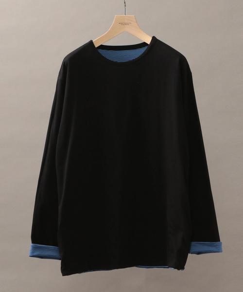 PHINGERIN(フィンガリン)の「【別注】 <PHINGERIN> REV LS TEE/Tシャツ ◆(Tシャツ/カットソー・メンズ・ホワイト/ブラック/ケリー/ロイヤルブルー・LARGE/SMALL/MEDIUM)」の2枚目の写真