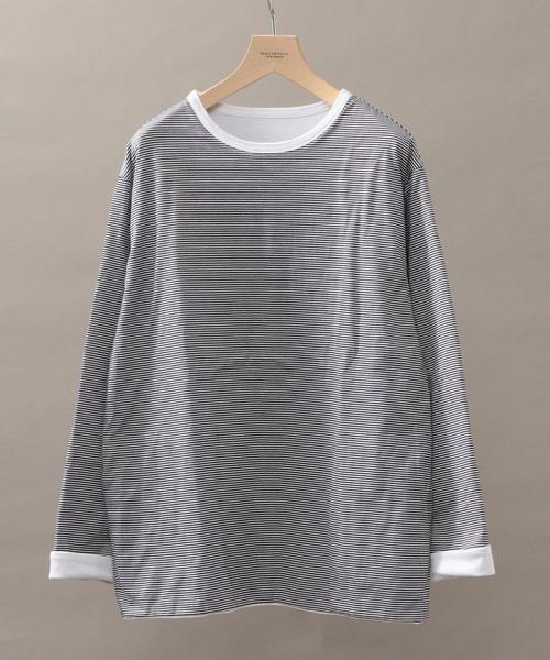 PHINGERIN(フィンガリン)の「【別注】 <PHINGERIN> REV LS TEE/Tシャツ ◆(Tシャツ/カットソー・メンズ・ホワイト/ブラック/ケリー/ロイヤルブルー・LARGE/SMALL/MEDIUM)」の14枚目の写真