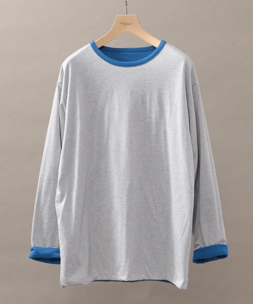 PHINGERIN(フィンガリン)の「【別注】 <PHINGERIN> REV LS TEE/Tシャツ ◆(Tシャツ/カットソー・メンズ・ホワイト/ブラック/ケリー/ロイヤルブルー・LARGE/SMALL/MEDIUM)」の8枚目の写真