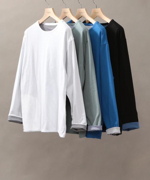 PHINGERIN(フィンガリン)の「【別注】 <PHINGERIN> REV LS TEE/Tシャツ ◆(Tシャツ/カットソー・メンズ・ホワイト/ブラック/ケリー/ロイヤルブルー・LARGE/SMALL/MEDIUM)」の9枚目の写真