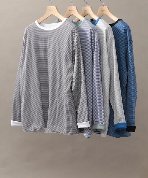 PHINGERIN(フィンガリン)の「【別注】 <PHINGERIN> REV LS TEE/Tシャツ ◆(Tシャツ/カットソー・メンズ・ホワイト/ブラック/ケリー/ロイヤルブルー・LARGE/SMALL/MEDIUM)」の10枚目の写真