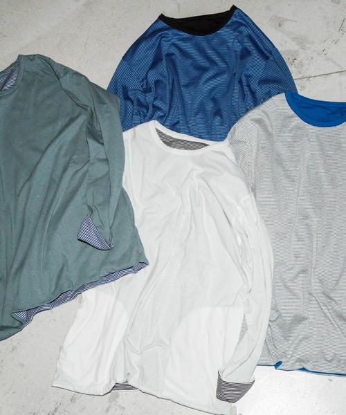 PHINGERIN(フィンガリン)の「【別注】 <PHINGERIN> REV LS TEE/Tシャツ ◆(Tシャツ/カットソー・メンズ・ホワイト/ブラック/ケリー/ロイヤルブルー・LARGE/SMALL/MEDIUM)」の5枚目の写真