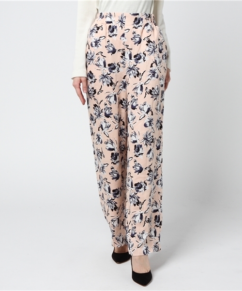 MOUSSY（マウジー）の「FLOWER SATIN PANTS（その他パンツ・レディース・ピンク系その他/ダークネイビー/ブラック系その他・1/2）」の14枚目の写真
