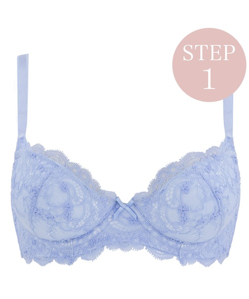 BRADELIS NEWYORK（ブラデリスニューヨーク）の「ジャスミンステップ１ブラ ブラデリス 育乳補整 補正下着（ブラジャー・レディース・ナチュラル/ブラック/ピンクベージュ/ブルー/ネイビー/ライラック・D75/D70/E70/B75/C70/E65/B65/D65/F75/C65/C75/F70/E75/B70/F65/G75/G70/E80/D80/F80/G80/G85）」の5枚目の写真