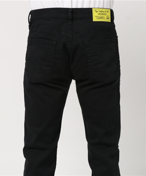 HYSTERIC GLAMOUR（ヒステリックグラマー）の「CR/CRUSH＆PATCHリメイク SチノスリムPT（デニムパンツ・メンズ・ブラック・28inch/29inch/30inch/31inch/32inch/34inch）」の5枚目の写真