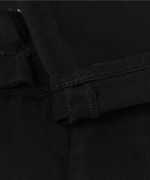 HYSTERIC GLAMOUR（ヒステリックグラマー）の「CR/CRUSH＆PATCHリメイク SチノスリムPT（デニムパンツ・メンズ・ブラック・28inch/29inch/30inch/31inch/32inch/34inch）」の10枚目の写真