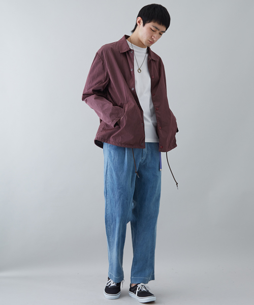 STUDIOUS(ステュディオス)の「【STUDIOUS】デニムワイドテーパードパンツ(デニムパンツ・メンズ・ブルー/サックスブルー・2/1/3)」の4枚目の写真