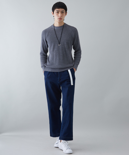 STUDIOUS(ステュディオス)の「【STUDIOUS】デニムワイドテーパードパンツ(デニムパンツ・メンズ・ブルー/サックスブルー・2/1/3)」の5枚目の写真