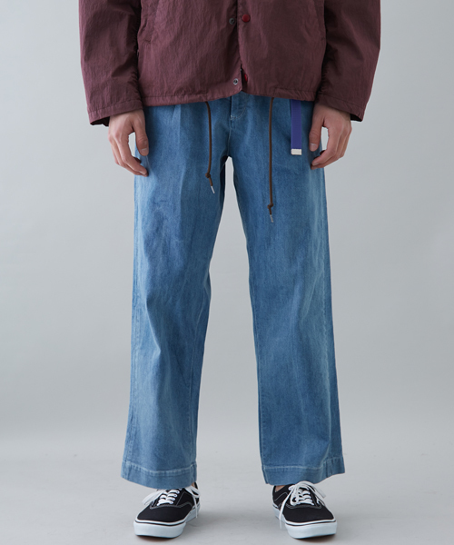 STUDIOUS(ステュディオス)の「【STUDIOUS】デニムワイドテーパードパンツ(デニムパンツ・メンズ・ブルー/サックスブルー・2/1/3)」の13枚目の写真
