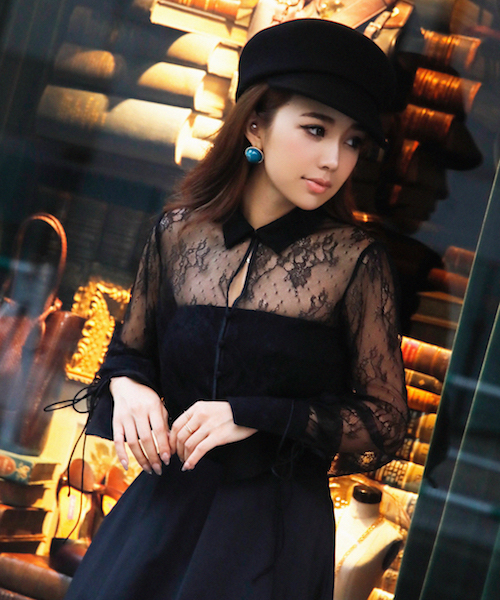 eimy istoire - eimyistoire☆定価以下☆シアーレースシャツ eimy istoire（エイミーイストワール）の「シアーレースシャツ