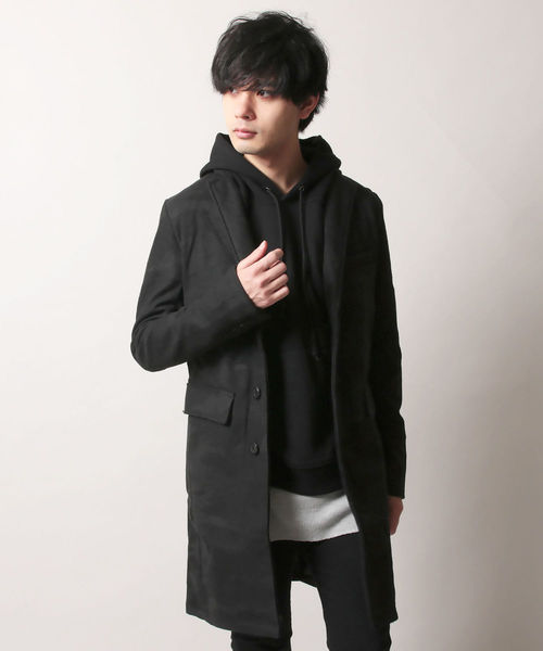 THE CASUAL(カジュアル)の「ウール混 メルトン チェスターコート(チェスターコート・メンズ・ワイン/チャコール/ブラック/ネイビー/グレー/カーキ/キャメル/ブラウン/ブルー系その他/その他/その他2/グレー系その他/ブルー系その他2/その他1/ブラック系その他/ブラウン系その他/グレー系その他2/モカ/ベージュ系その他/グレー系その他3・L/M/S/LL)」の20枚目の写真