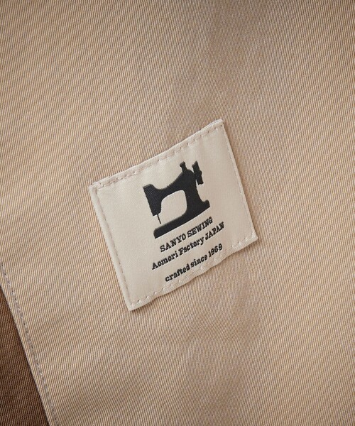 100年コート（ヒャクネンコート）の「＜100年コート＞エイジドダブルトレンチコート（トレンチコート・メンズ・ベージュ/ネイビー・S/L/LL/M）」の7枚目の写真