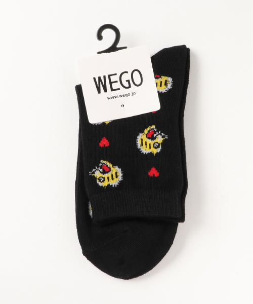 WEGO(ウィゴー)の「WEGO/タイガーハート柄ソックス(ソックス/靴下・レディース・ホワイト/ブラック/レッド・FREE)」の3枚目の写真
