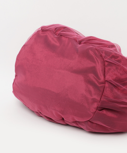 merlot plus(メルロープリュス)の「チュールベロアショルダーバッグ2414(ショルダーバッグ・レディース・ブラック/パープル/ベージュ/ワイン/イエロー・FREE)」の10枚目の写真