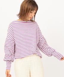 Another Edition | ドット・ボーダーLSL TEE(Tシャツ/カットソー)