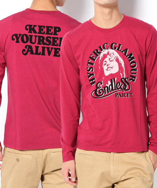 Hysteric Glamour endless party ジップアップ HYSTERIC GLAMOUR（ヒステリックグラマー）の「ENDLESS PARTY pt T-SH