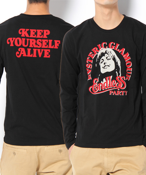 Hysteric Glamour endless party ジップアップ HYSTERIC GLAMOUR（ヒステリックグラマー）の「ENDLESS PARTY pt T-SH