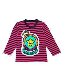 X-girl Stages | L/S TEE “KIRAKY EMBLEM” （12M～3T）(Tシャツ/カットソー)