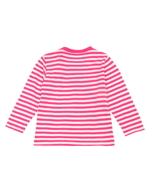 X-girl Stages（エックスガールステージス）の「L/S TEE “KIRAKY EMBLEM” （12M～3T）（Tシャツ/カットソー・キッズ・ブラック/ピンク/ネイビー・12M/2T/3T）」の4枚目の写真