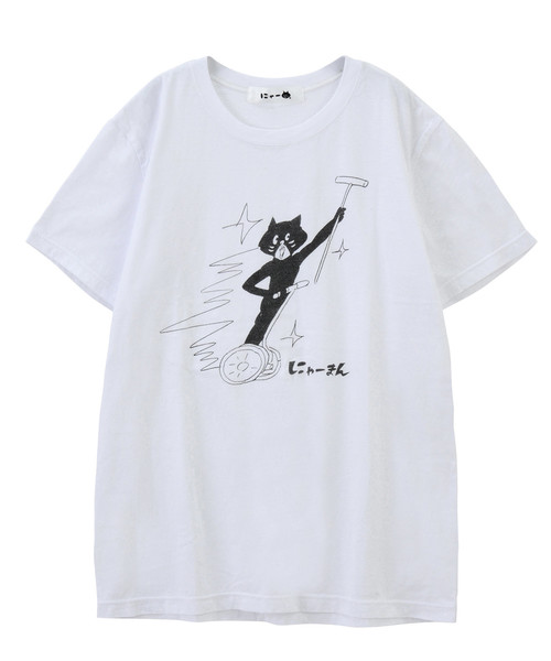 にゃー（ニャー）の「S (☆)スポーツにゃーまん T（Tシャツ/カットソー