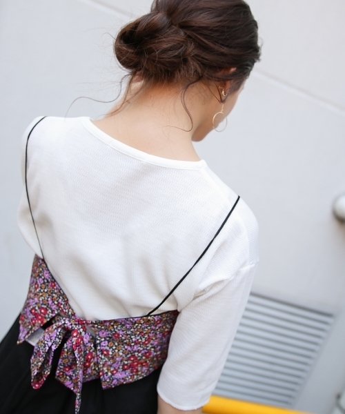 PAGEBOY(ページボーイ)の「花柄ビスチェセット(Tシャツ/カットソー・レディース・ベージュ系その他/ホワイト系その他・FREE)」の19枚目の写真