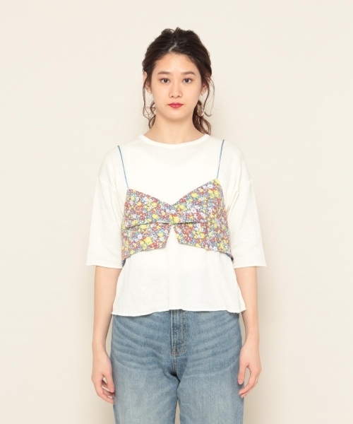 PAGEBOY(ページボーイ)の「花柄ビスチェセット(Tシャツ/カットソー・レディース・ベージュ系その他/ホワイト系その他・FREE)」の17枚目の写真