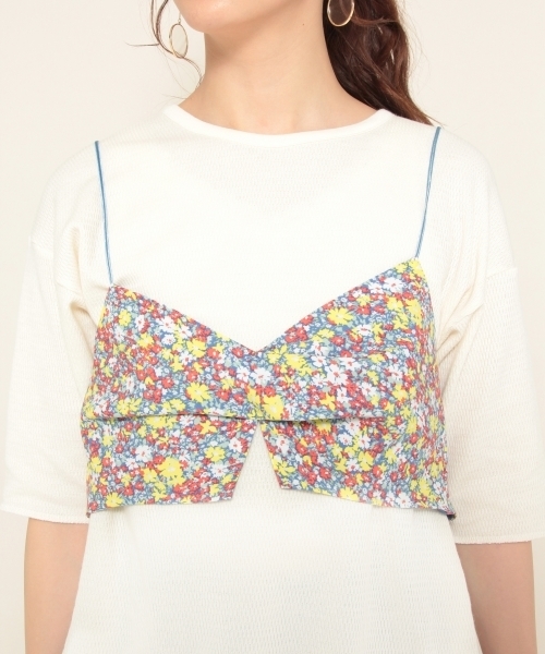 PAGEBOY(ページボーイ)の「花柄ビスチェセット(Tシャツ/カットソー・レディース・ベージュ系その他/ホワイト系その他・FREE)」の12枚目の写真