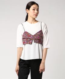 PAGEBOY | 花柄ビスチェセット(Tシャツ/カットソー)