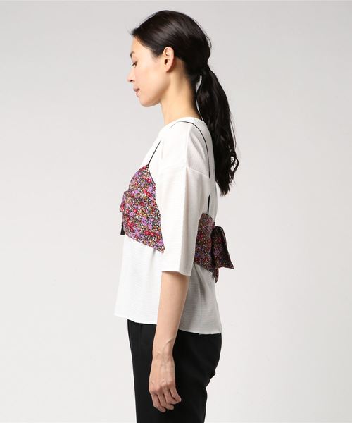 PAGEBOY(ページボーイ)の「花柄ビスチェセット(Tシャツ/カットソー・レディース・ベージュ系その他/ホワイト系その他・FREE)」の3枚目の写真