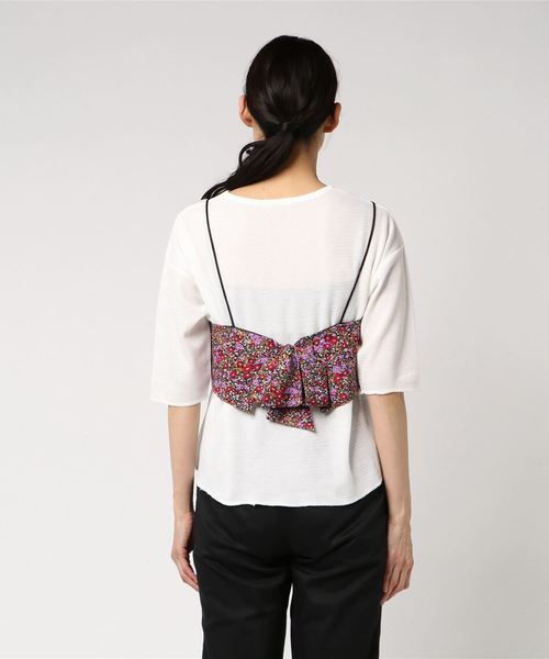PAGEBOY(ページボーイ)の「花柄ビスチェセット(Tシャツ/カットソー・レディース・ベージュ系その他/ホワイト系その他・FREE)」の4枚目の写真
