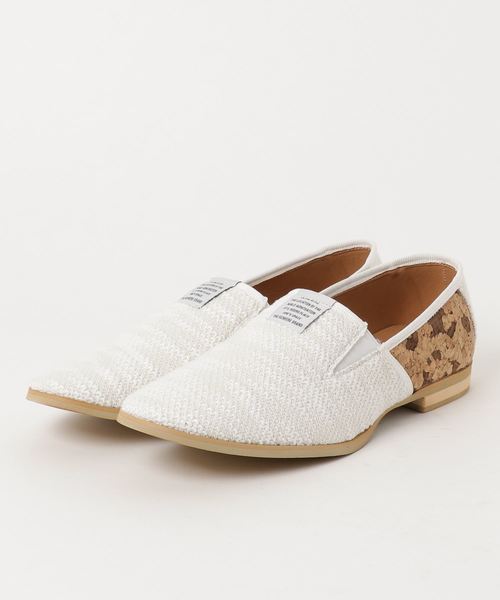 VENCEEXCHANGE（ヴァンスエクスチェンジ）の「スラブニットスリッポン       （スリッポン・メンズ・オフホワイト/ブラック・L/M）」の2枚目の写真