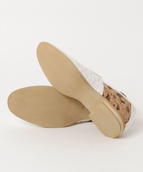 VENCEEXCHANGE（ヴァンスエクスチェンジ）の「スラブニットスリッポン       （スリッポン・メンズ・オフホワイト/ブラック・L/M）」の3枚目の写真