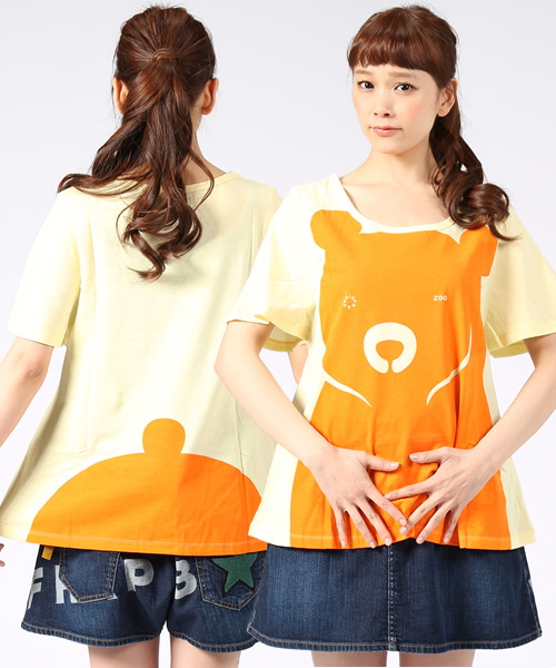 FRAPBOIS（フラボア）の「ZOO Tシャツ（Tシャツ/カットソー・レディース・ホワイト/ブラック/グレー/ネイビー/イエロー/ピンク・1）」の5枚目の写真