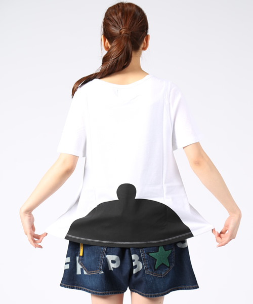 FRAPBOIS（フラボア）の「ZOO Tシャツ（Tシャツ/カットソー・レディース・ホワイト/ブラック/グレー/ネイビー/イエロー/ピンク・1）」の7枚目の写真