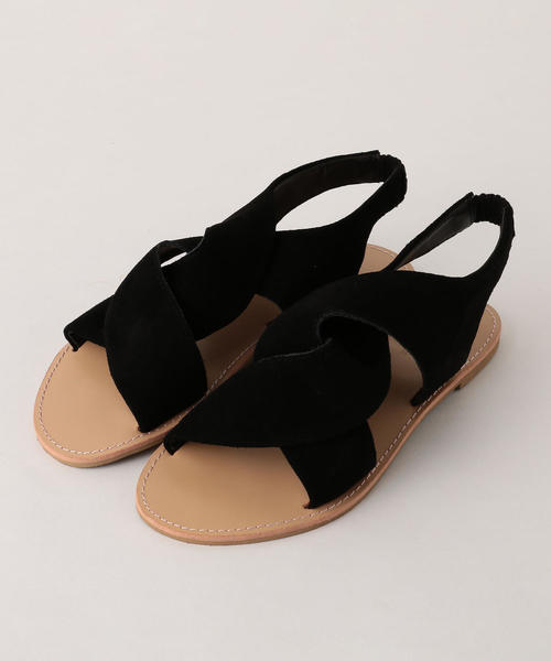 BEAUTY&YOUTH UNITED ARROWS（ビューティーアンドユースユナイテッドアローズ）の「BY スエードネジリサンダル ◆（サンダル・レディース・ブラック/ベージュ/オレンジ系その他・37h/37/36/36h）」の2枚目の写真