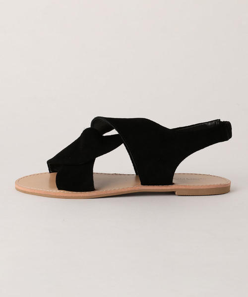 BEAUTY&YOUTH UNITED ARROWS（ビューティーアンドユースユナイテッドアローズ）の「BY スエードネジリサンダル ◆（サンダル・レディース・ブラック/ベージュ/オレンジ系その他・37h/37/36/36h）」の4枚目の写真