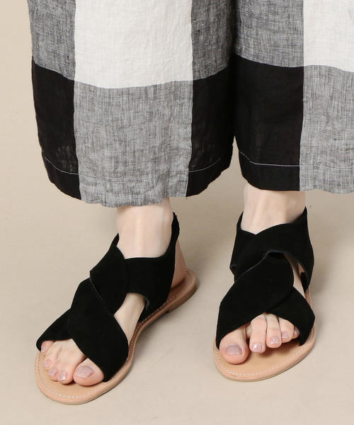 BEAUTY&YOUTH UNITED ARROWS（ビューティーアンドユースユナイテッドアローズ）の「BY スエードネジリサンダル ◆（サンダル・レディース・ブラック/ベージュ/オレンジ系その他・37h/37/36/36h）」の10枚目の写真