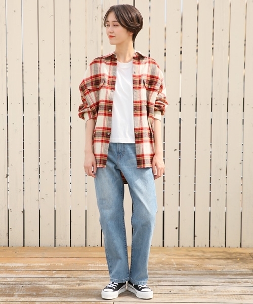 LOWRYS FARM（ローリーズファーム）の「BIGチェックシャツ 804840