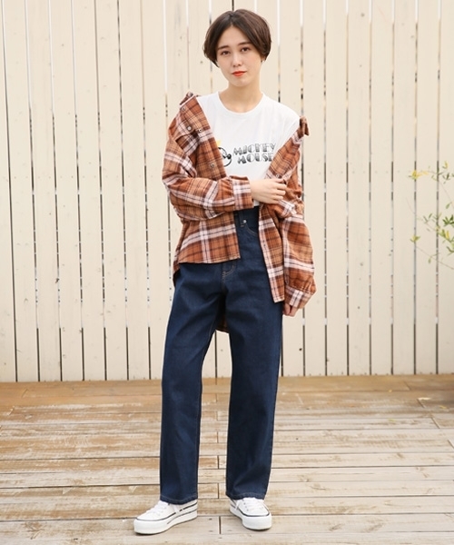 LOWRYS FARM（ローリーズファーム）の「BIGチェックシャツ 804840