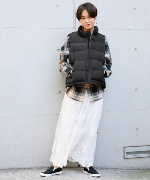 LOWRYS FARM（ローリーズファーム）の「ＢＩＧチェックシャツ　804840（シャツ/ブラウス・レディース・ブラウン/ネイビー/レッド・FREE）」の18枚目の写真