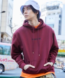 KANGOL | ▽WEB限定 KANGOL/カンゴール 別注ロゴ刺繍 オーバーサイズ プルオーバーパーカー(パーカー)