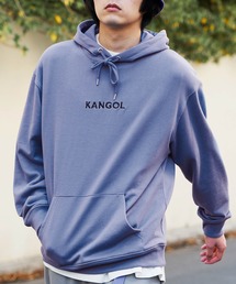 ▽WEB限定 KANGOL/カンゴール 別注ロゴ刺繍 オーバーサイズ プルオーバー フーディー パーカー
