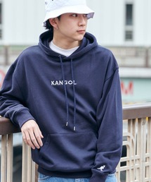 KANGOL | ▽WEB限定 KANGOL/カンゴール 別注ロゴ刺繍 オーバーサイズ プルオーバーパーカー(パーカー)