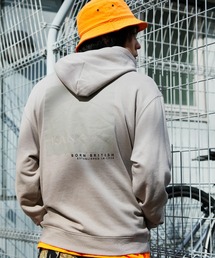 ▽WEB限定 KANGOL/カンゴール 別注ロゴ刺繍 オーバーサイズ プルオーバー フーディー パーカー