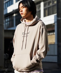 ▽WEB限定 KANGOL/カンゴール 別注ロゴ刺繍 オーバーサイズ プルオーバー フーディー パーカー