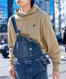 KANGOL | ▽WEB限定 KANGOL/カンゴール 別注ロゴ刺繍 オーバーサイズ プルオーバーパーカー(パーカー)