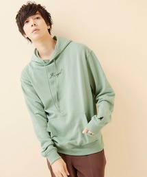 ▽WEB限定 KANGOL/カンゴール 別注ロゴ刺繍 オーバーサイズ プルオーバー フーディー パーカー