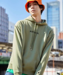 ▽WEB限定 KANGOL/カンゴール 別注ロゴ刺繍 オーバーサイズ プルオーバー フーディー パーカー