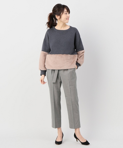 JOINT WORKS(ジョイントワークス)の「サキゾメハイウエストテーパーパンツ◆(その他パンツ・レディース・グレー/ライトグレー・SMALL/MEDIUM)」の4枚目の写真